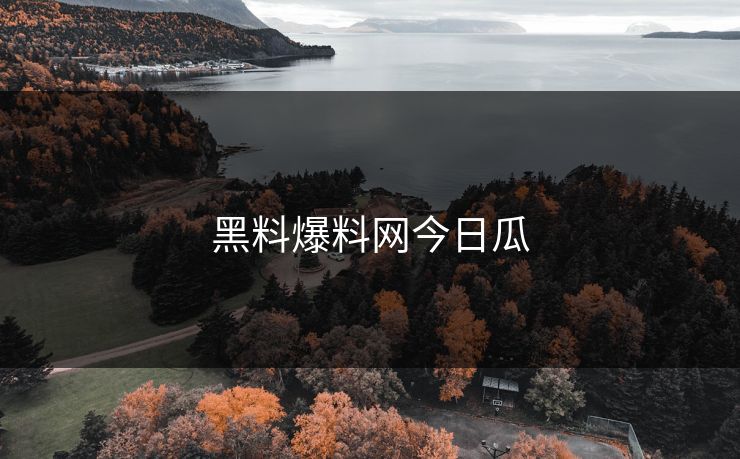 黑料爆料网今日瓜 黑料爆料网今日瓜